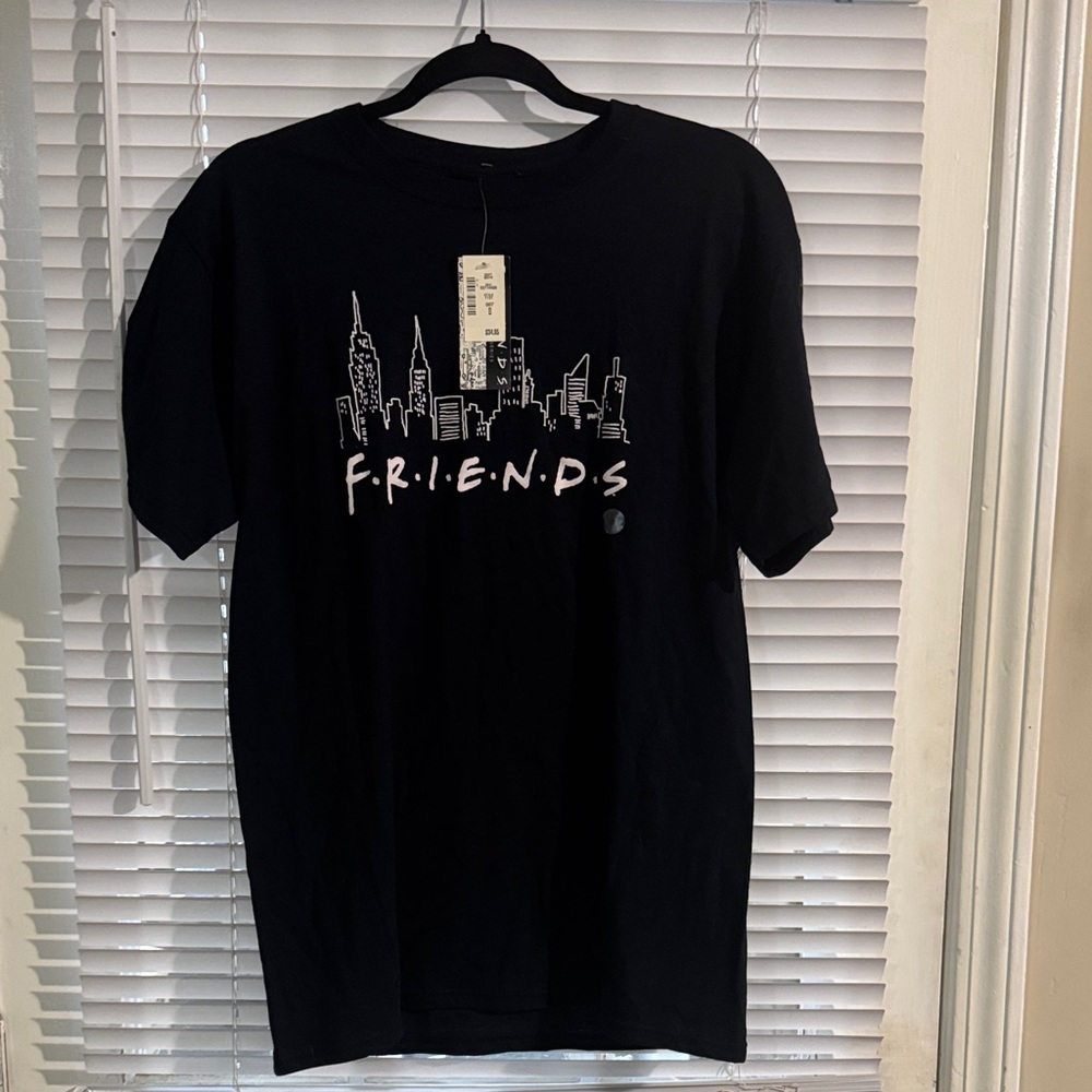 NWT - Black Women's Small FRIENDS Tee - Picture 3 of 3